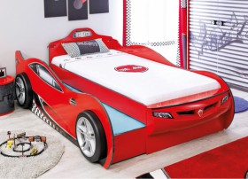 CARBED Кровать-машина Coupe с выдвижной кроватью Red 20.03.1306.00 в Красноярске - krasnoyarsk.katalogmebeli.com | фото