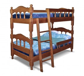 Детская двухъярусная кровать Точенка Венге 2 Распродажа в Красноярске - krasnoyarsk.katalogmebeli.com | фото