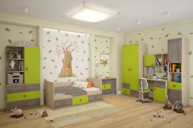 Детская комната Пуговка в Красноярске - krasnoyarsk.katalogmebeli.com | фото 1