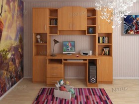 Детская Люкс Комплект мебели (Вишня оксфорд) в Красноярске - krasnoyarsk.katalogmebeli.com | фото