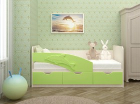 Кровать детская 1,6м Дельфин (Розовый металлик) в Красноярске - krasnoyarsk.katalogmebeli.com | фото 2