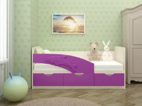 Кровать детская 1,6м Дельфин (Розовый металлик) в Красноярске - krasnoyarsk.katalogmebeli.com | фото 8