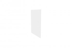 Герда ЛД.272930.000 Фасад панель окончание острова (Белый глянец) в Красноярске - krasnoyarsk.katalogmebeli.com | фото