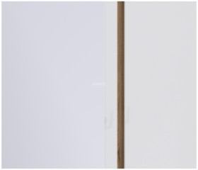 Веста СБ-2258 Шкаф 3х дверный с зеркалом Дуб Бунратти/Белый глянец в Красноярске - krasnoyarsk.katalogmebeli.com | фото 2